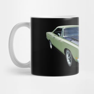 1969 Plymouth Roadrunner in light green Mug